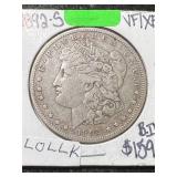 1892-S US MORGAN SILVER DOLLAR