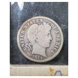 1914-D US BARBER DIME