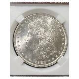 1897 US MORGAN SILVER DOLLAR SLABBED