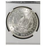 1897 US MORGAN SILVER DOLLAR SLABBED