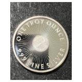 1 TROY OZ .999 FINE SILVER SUNSHINE MINTING ROUND