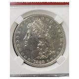 1898 US MORGAN SILVER DOLLAR SLABBED