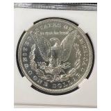1898 US MORGAN SILVER DOLLAR SLABBED