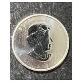 2013 CANADIAN MAPLE LEAF 1 TROY OZ .9999 FINE SILVER
