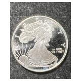 HALF TROY OZ .999 FINE SILVER AMERICAN EAGLE ROUND