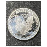 HALF TROY OZ .999 FINE SILVER AMERICAN EAGLE ROUND