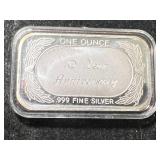 1 TROY OZ .999 FINE SILVER 10 YEAR ANNIVERSARY BAR IN AIRTITE