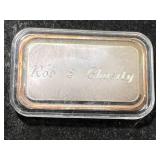 1 TROY OZ .999 FINE SILVER 10 YEAR ANNIVERSARY BAR IN AIRTITE