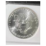 1989 AMERICAN SILVER EAGLE NGC MS69