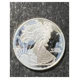 HALF TROY OZ .999 FINE SILVER AMERICAN EAGLE ROUND