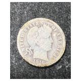 1916 US BARBER DIME