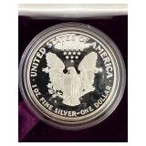 1986 PROOF AMERICAN SILVER EAGLE IN ORIGINAL MINT BOX