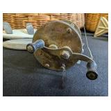 Vintage Fishing Tackle Mixed Lot With Wicker Creels