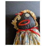 Handmade Folk Art Cloth Doll Pair