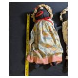 Handmade Folk Art Cloth Doll Pair