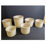 Stoneware Crocks (Lot of 6)