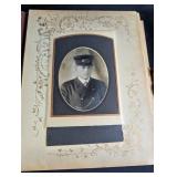 Antique Victorian Photo Album Music Box Floral Velvet Cover