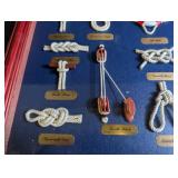 Framed Nautical Knot Sampler