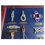 Framed Nautical Knot Sampler