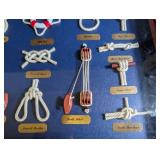 Framed Nautical Knot Sampler
