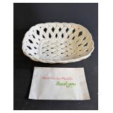 Mark Charles Misilli Woven Basket With Thank You Bag
