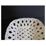 Mark Charles Misilli Woven Basket With Thank You Bag