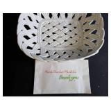 Mark Charles Misilli Woven Basket With Thank You Bag