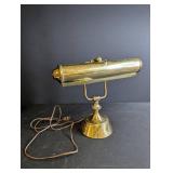 Vintage Brass Banker Style Desk Lamp