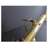 Vintage Brass Banker Style Desk Lamp