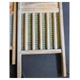 Vintage Washboard Lot of 2 National Washboard Co. & Two in One Jr.