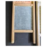 Vintage Washboard Lot of 2 National Washboard Co. & Two in One Jr.