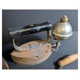 Antique Flat Iron Lot Akron Lamp Co Diamond Iron