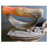 Antique Flat Iron Lot Akron Lamp Co Diamond Iron