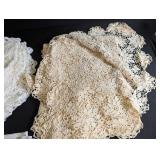 Vintage Lace Table Linens Mixed Lot