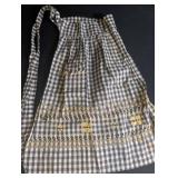 Vintage Embroidered Gingham Aprons (Lot of 3)
