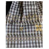 Vintage Embroidered Gingham Aprons (Lot of 3)