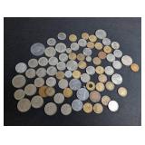 Mixed World Coin Lot Spanish Pesetas & International Coins