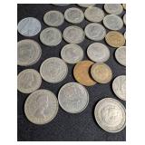 Mixed World Coin Lot Spanish Pesetas & International Coins