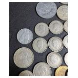 Mixed World Coin Lot Spanish Pesetas & International Coins