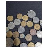 Mixed World Coin Lot Spanish Pesetas & International Coins