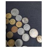 Mixed World Coin Lot Spanish Pesetas & International Coins