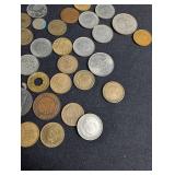Mixed World Coin Lot Spanish Pesetas & International Coins