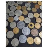 Mixed World Coin Lot Spanish Pesetas & International Coins