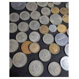 Mixed World Coin Lot Spanish Pesetas & International Coins