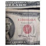 US Two Dollar Bills 1976 & 1963A (Lot of 3)