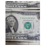 US Two Dollar Bills 1976 & 1963A (Lot of 3)