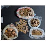 Assorted Wheat Penny And Lincoln Pennys