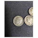 90% Silver Mercury & Roosevelt Dimes (Lot of 5)