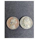 Jefferson Nickels 1945 & 1946 (Lot of 2)