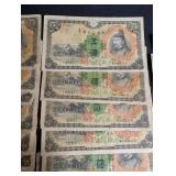 Vintage Japanese-Era Taiwan Banknotes Mixed Lot